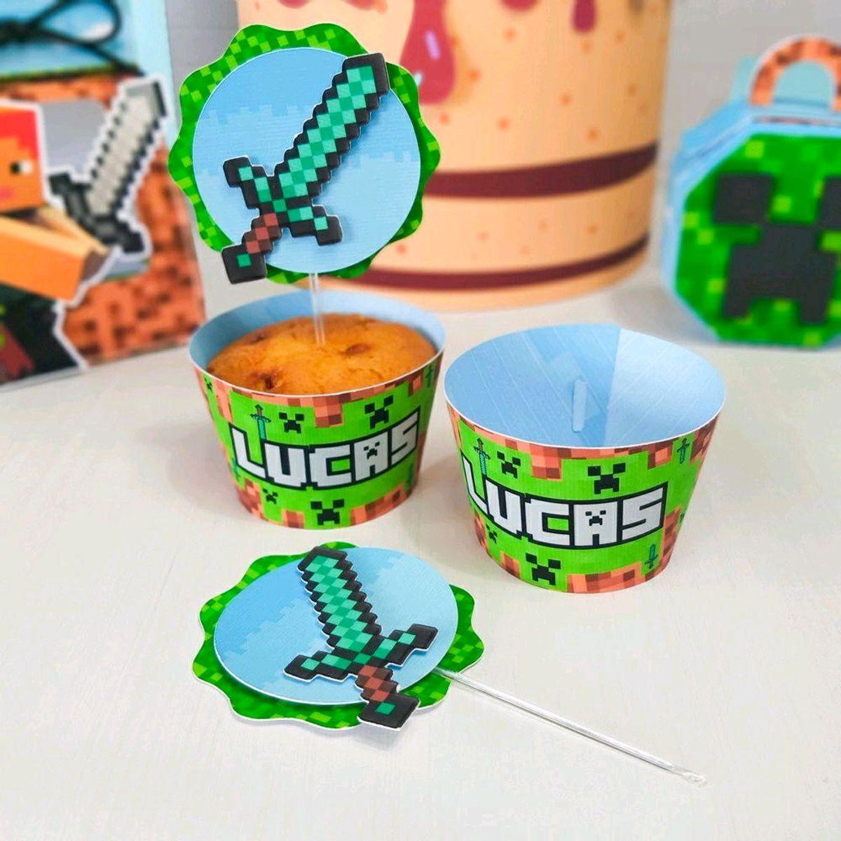 KIT SÓ UM BOLINHO - MINECRAFT (#516) PDF E STUDIO - Imagem 5