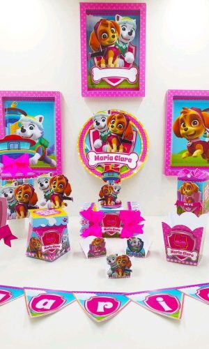 KIT SÓ UM BOLINHO PATRULHA CANINA ROSA (#542) PDF E STUDIO
