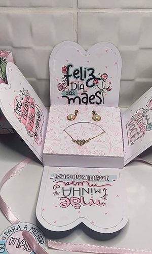 MINI CAIXA EXPLOSÃO PARA JÓIAS DIA DAS MÃES (studio e pdf)