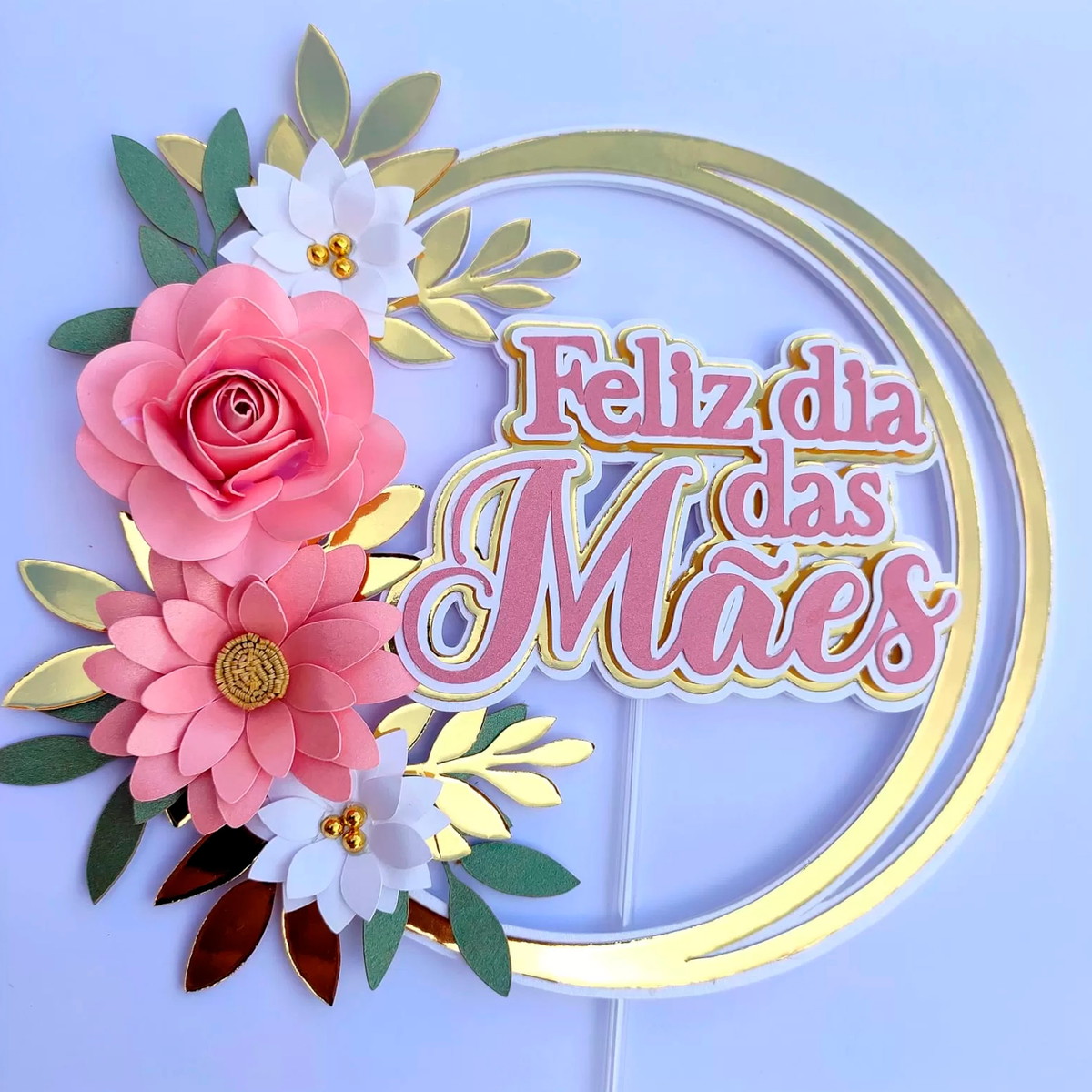 Pacote 10 Topos de Bolo Dia das Mães + Brinde 2024 #1 - Imagem 4
