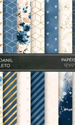 Papel Digital - Kit 30 Anil Completo (#362)