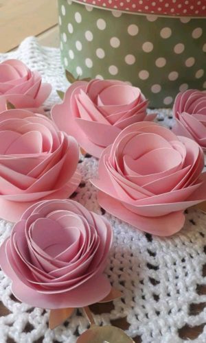 Rosas de papel