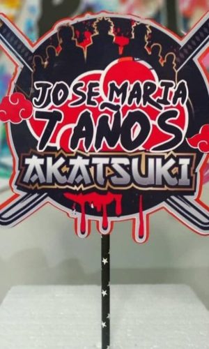 Topo de Bolo Akatsuki