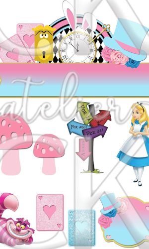 Topo de Bolo Alice