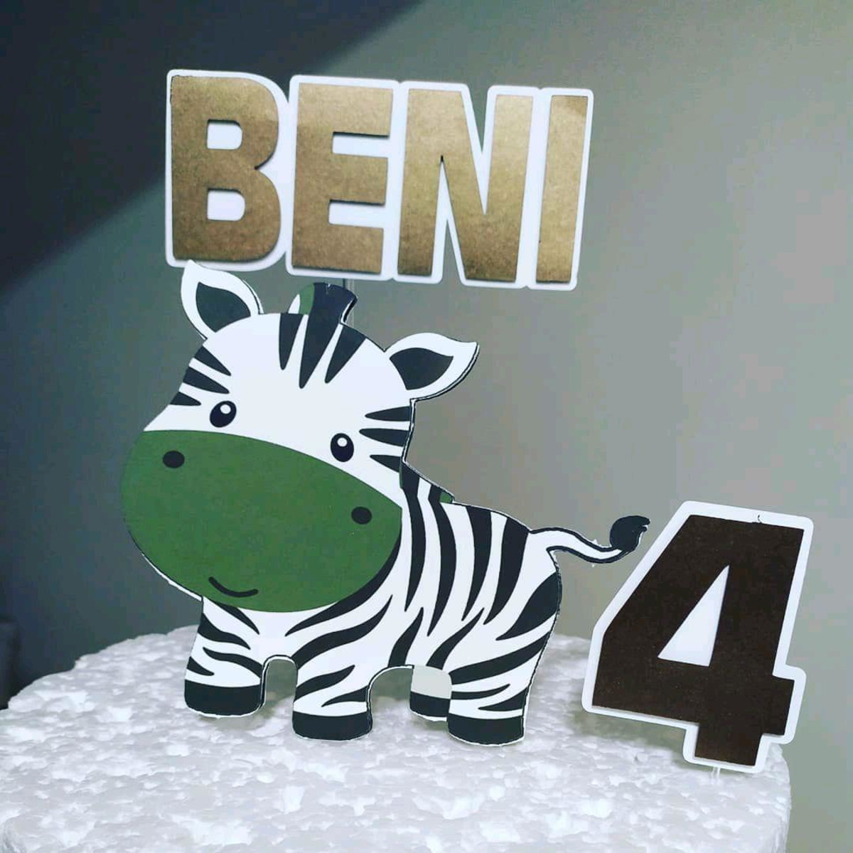 Topo de Bolo animais cute - Imagem 2