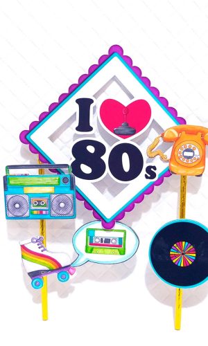 Topo de Bolo Anos 80