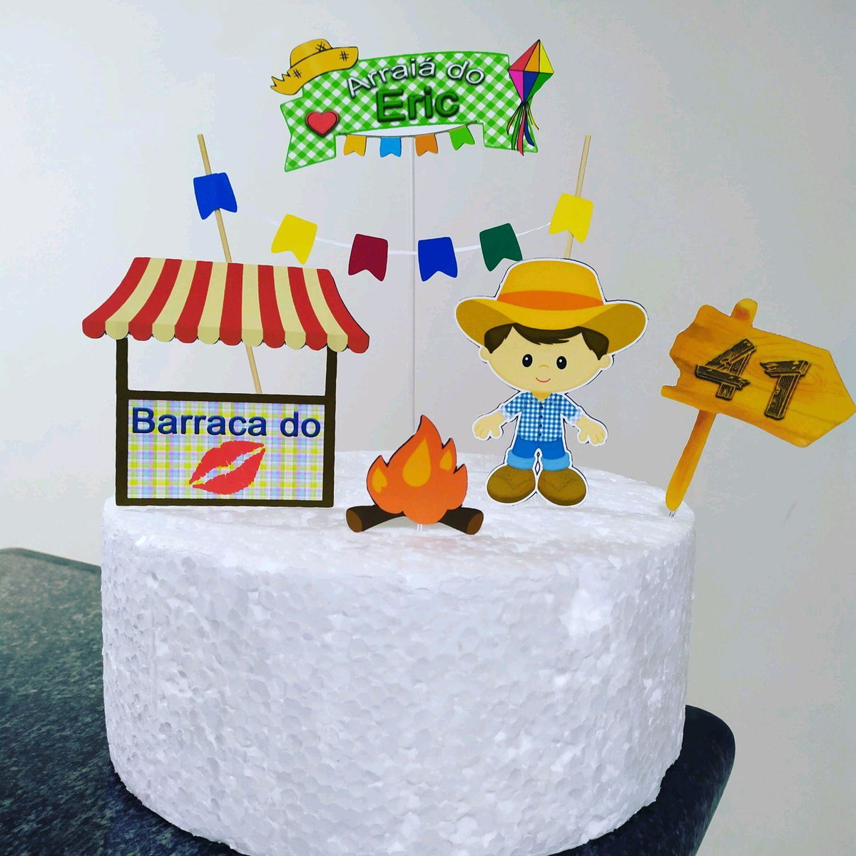 Topo de Bolo Arraiá