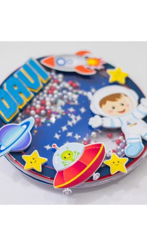 Topo de Bolo Astronauta