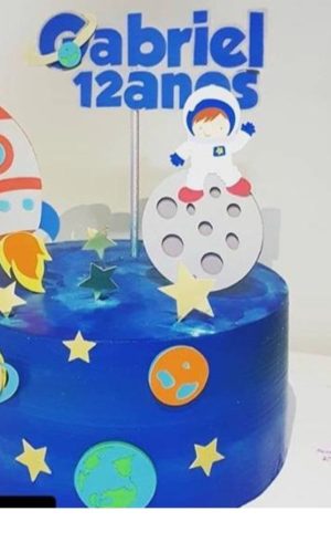 Arquivo de corte topo de bolo - Astronauta