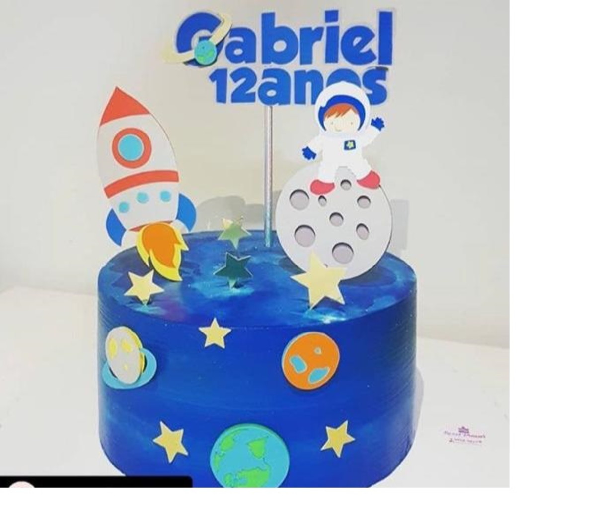 Arquivo de corte topo de bolo - Astronauta