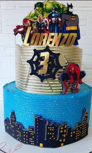 Topo de Bolo Avengers
