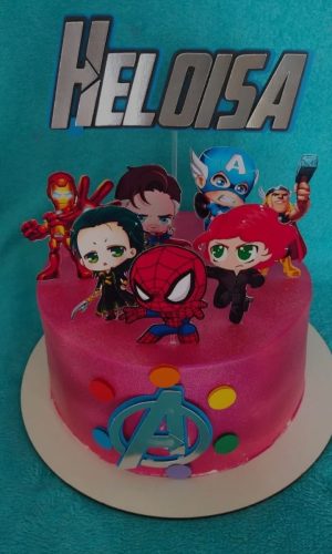 Topo de Bolo Avengers