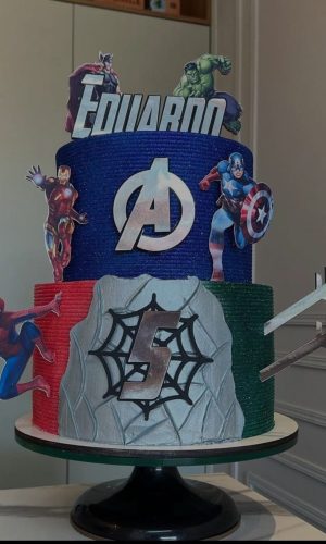 Topo de Bolo Avengers