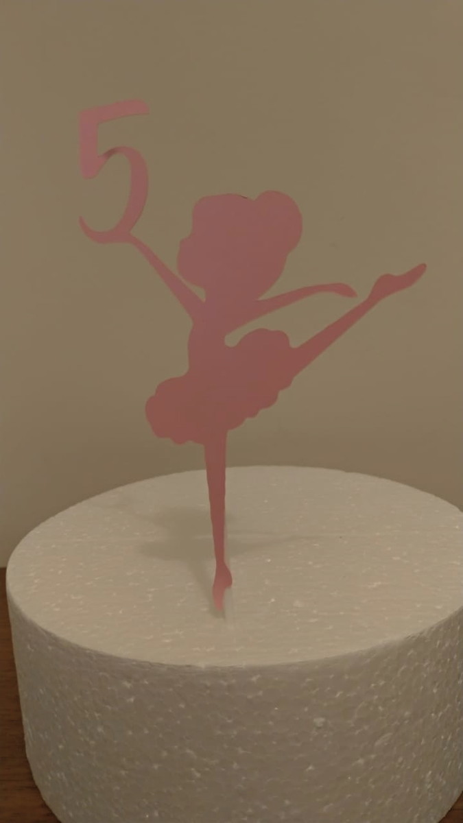 Topo de Bolo Bailarina - Imagem 3
