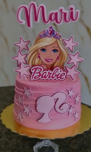 Topo de Bolo Barbie
