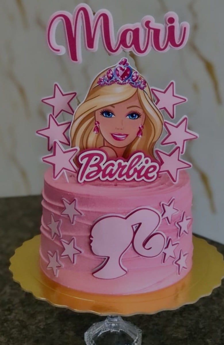 Topo de Bolo Barbie