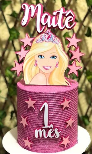 Topo de Bolo Barbie