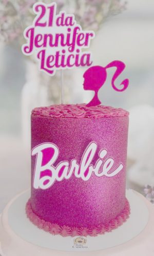 Topo de Bolo Barbie