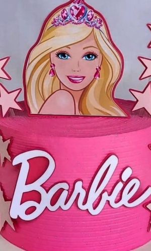 Topo de Bolo Barbie