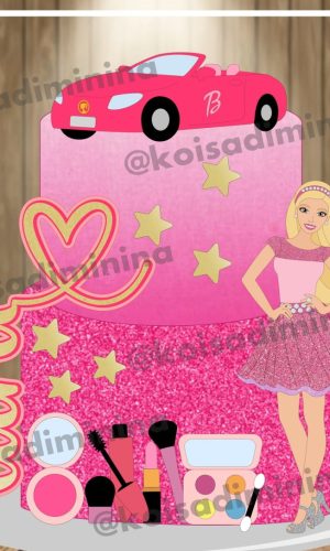Topo De Bolo Barbie