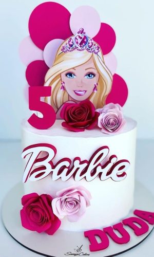 Topo de Bolo Barbie
