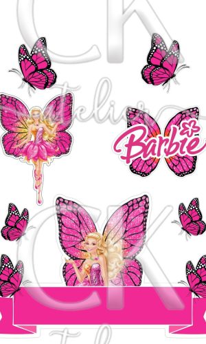 Topo de Bolo Barbie