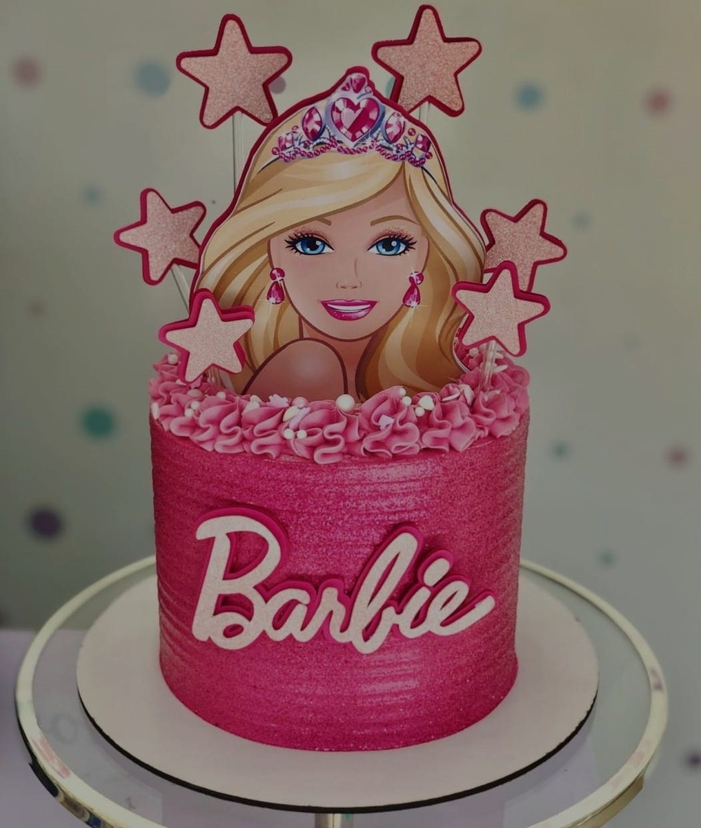 Topo de Bolo Barbie