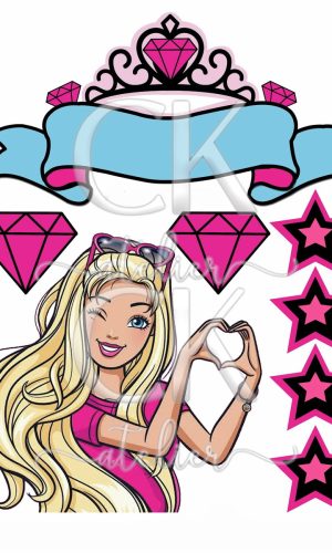 Topo de Bolo Barbie