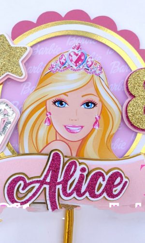 Topo de Bolo Barbie