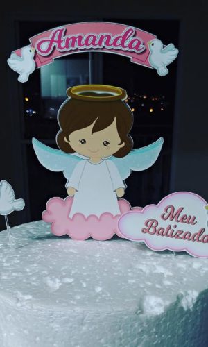Topo de Bolo Batizado