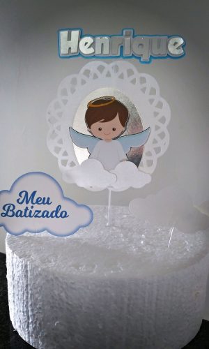 Topo de Bolo Batizado