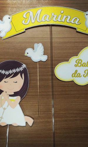 Topo de Bolo Batizado