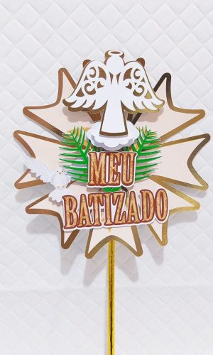 Topo de Bolo Batizado