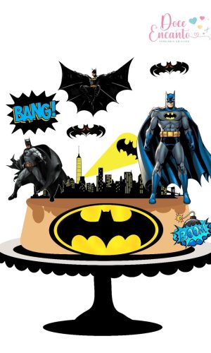 Topo de Bolo Batman