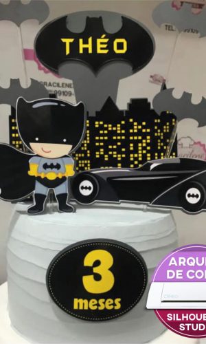 Topo de Bolo Batman