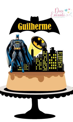 Topo de Bolo Batman