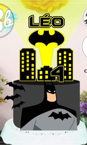Topo de Bolo Batman