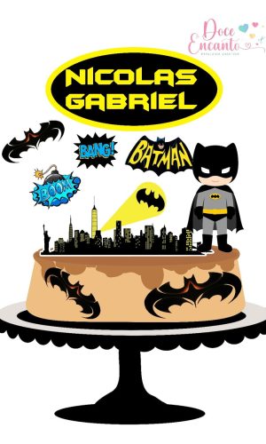 Topo de Bolo Batman