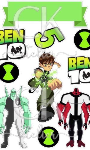 Topo de Bolo Ben 10