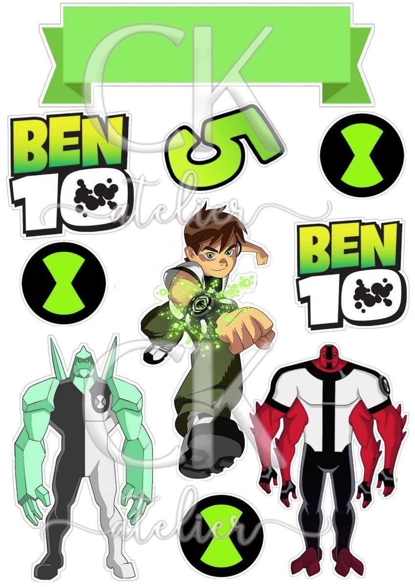 Topo de Bolo Ben 10