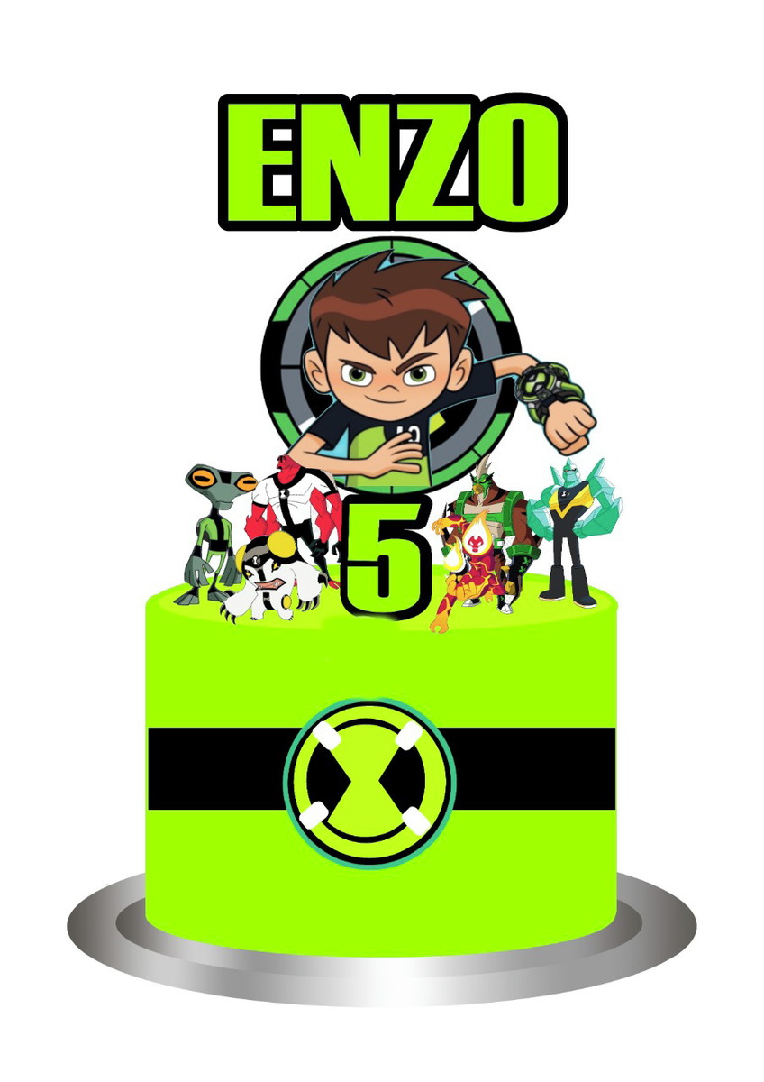 Topo De Bolo Ben 10