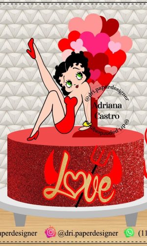 Topo De Bolo Betty Boop