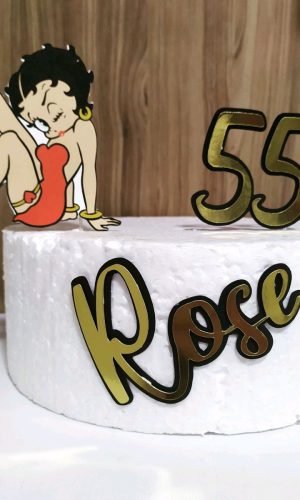Topo de Bolo Betty boop