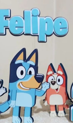 Topo de Bolo Blue