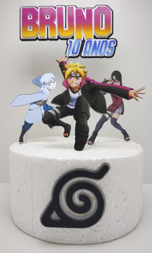 Topo de Bolo Boruto