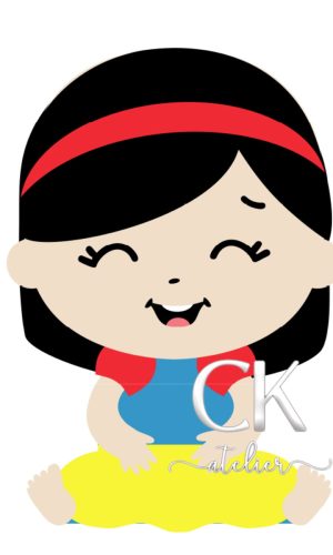 Topo De Bolo Branca De Neve