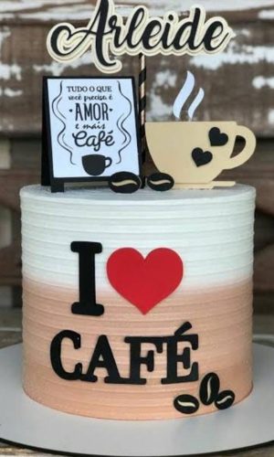 Topo de Bolo Café