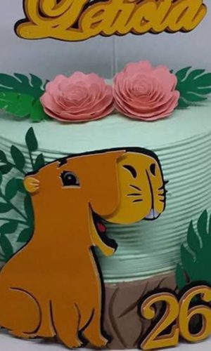 Topo de Bolo Capivara