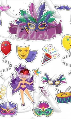Topo de Bolo Carnaval