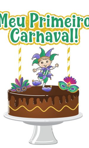 Topo de Bolo Carnaval